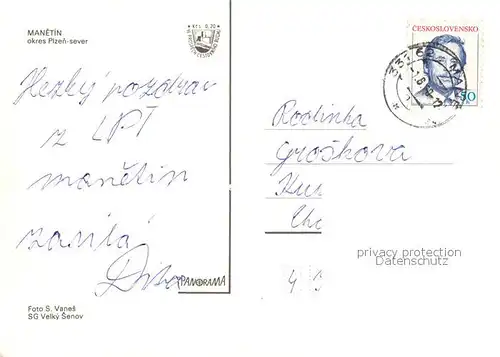 AK / Ansichtskarte Manetin  Manetin