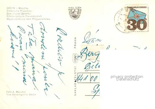AK / Ansichtskarte Decin_Boehmen Maxicky  Decin Boehmen