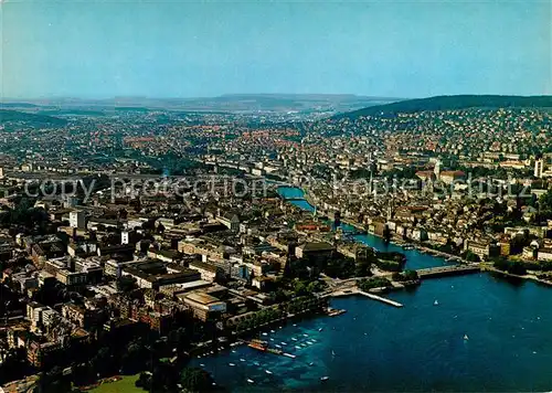 AK / Ansichtskarte Zuerich_ZH Fliegeraufnahme Zuerich_ZH
