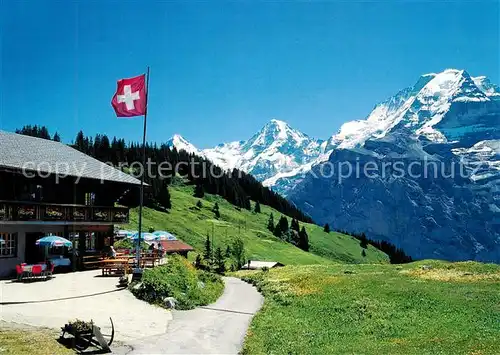 AK / Ansichtskarte Muerren_BE Restaurant Sonnenberg Muerren_BE