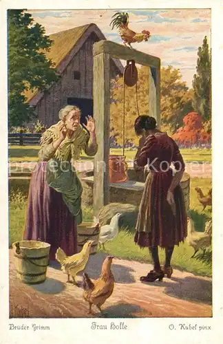 AK / Ansichtskarte Maerchen_Sagen Frau Holle Otto Kubel Nr. 3799 Serie 139 Brueder Grimm  Maerchen Sagen