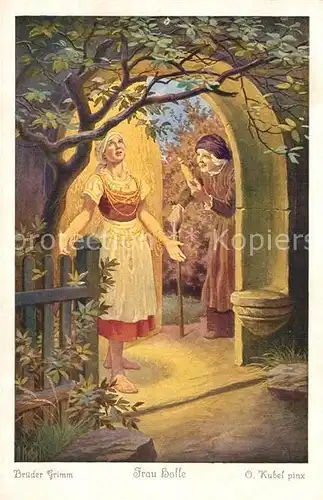 AK / Ansichtskarte Maerchen_Sagen Frau Holle Otto Kubel Nr. 3797 Serie 139 Brueder Grimm  Maerchen Sagen