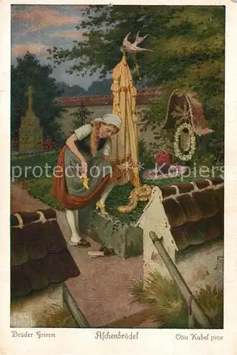 AK / Ansichtskarte Maerchen_Sagen Aschenbroedel Otto Kubel Nr. 3876 Serie 154 Brueder Grimm  Maerchen Sagen