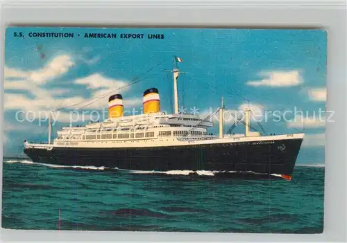 AK / Ansichtskarte Dampfer_Oceanliner S.S. Constitution American Export Lines  Dampfer Oceanliner