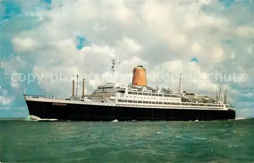 AK / Ansichtskarte Dampfer_Oceanliner T.S. Bremen  Dampfer Oceanliner