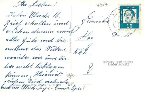 AK / Ansichtskarte Elzach Fliegeraufnahme Elzach