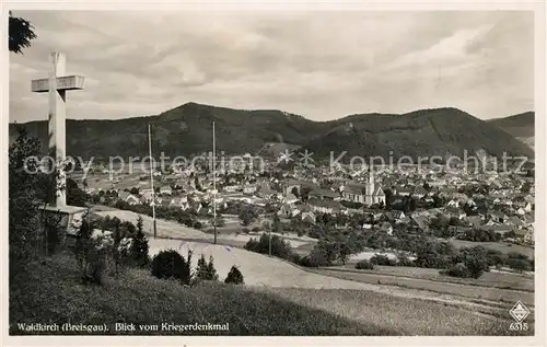 AK / Ansichtskarte Waldkirch_Breisgau Blick vom Kriegerdenkmal Waldkirch Breisgau