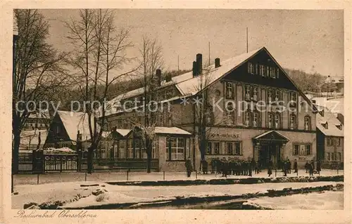AK / Ansichtskarte Oberschlema_Erzgebirge Radiumbad Erzgebirgischer Hof Oberschlema_Erzgebirge