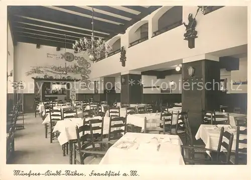AK / Ansichtskarte Frankfurt_Main Muenchner Kindl Stuben im Hotel Excelsior Frankfurt Main