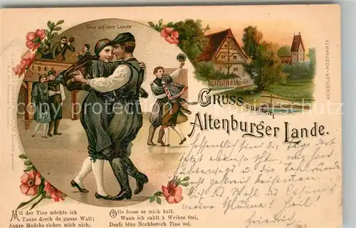 AK / Ansichtskarte Altenburg_Thueringen Tanz auf dem Lande Altenburg Thueringen