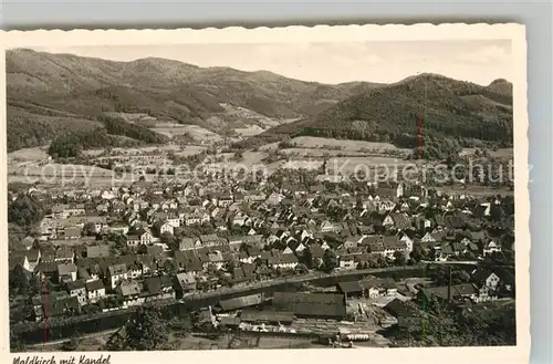 AK / Ansichtskarte Waldkirch_Breisgau Fliegeraufnahme mit Kandel Waldkirch Breisgau