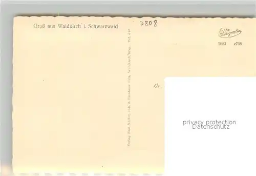 AK / Ansichtskarte Waldkirch_Breisgau Fliegeraufnahme mit Kandel Waldkirch Breisgau