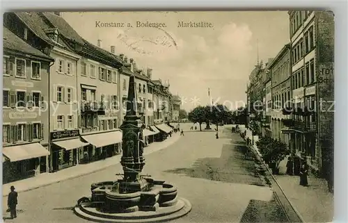 AK / Ansichtskarte Konstanz_Bodensee Marktstaette Konstanz_Bodensee