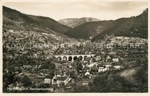 AK / Ansichtskarte Hornberg_Schwarzwald Panorama Viadukt Hornberg Schwarzwald