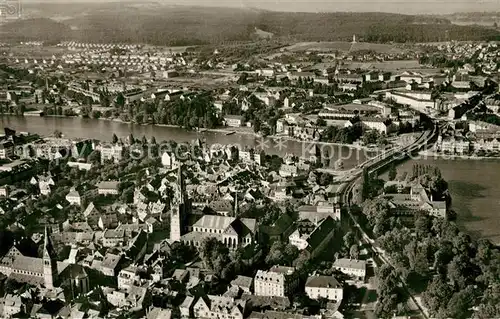 AK / Ansichtskarte Konstanz_Bodensee Fliegeraufnahme Konstanz_Bodensee