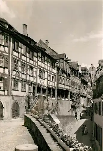 AK / Ansichtskarte Meersburg_Bodensee Fachwerkhaeuser beim Baerenbrunnen Meersburg Bodensee