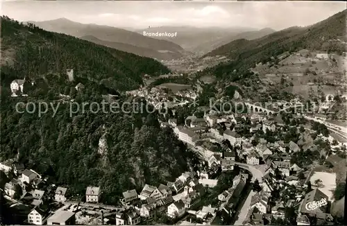 AK / Ansichtskarte Hornberg_Schwarzwald Fliegeraufnahme Hornberg Schwarzwald