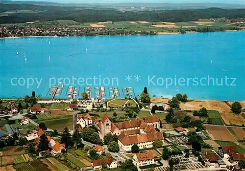 AK / Ansichtskarte Insel_Reichenau_Bodensee Fliegeraufnahme Mittelzell 
