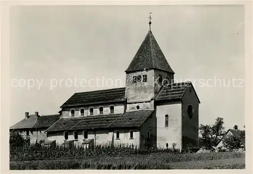 AK / Ansichtskarte Insel_Reichenau_Bodensee Stiftskirche St Georg Oberzell 