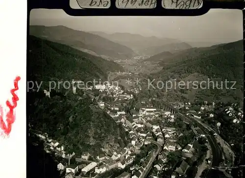 AK / Ansichtskarte Hornberg_Schwarzwald Fliegeraufnahme Hornberg Schwarzwald