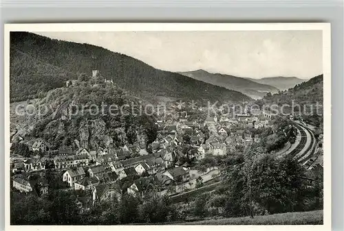 AK / Ansichtskarte Hornberg_Schwarzwald Panorama Schwarzwaldbahn Hornberg Schwarzwald