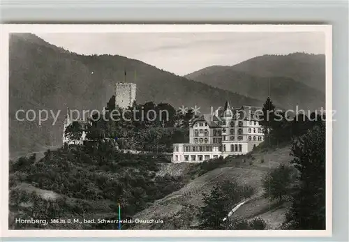 AK / Ansichtskarte Hornberg_Schwarzwald Gauschule Hornberg Schwarzwald