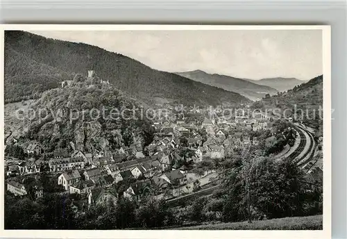 AK / Ansichtskarte Hornberg_Schwarzwald Schwarzwaldbahn Panorama Hornberg Schwarzwald