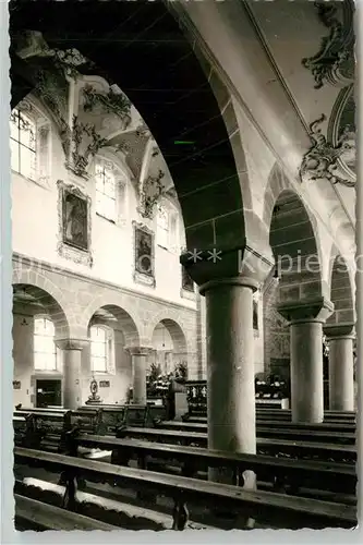 AK / Ansichtskarte Insel_Reichenau Kirche Niederzell Inneres Insel Reichenau