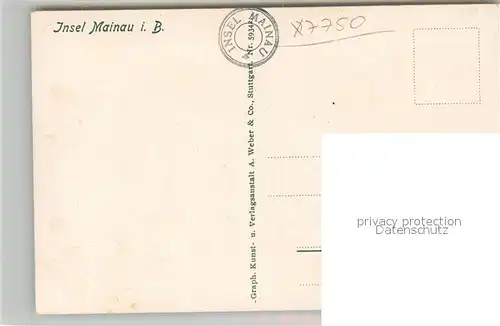 AK / Ansichtskarte Insel_Mainau Totalansicht Insel Mainau