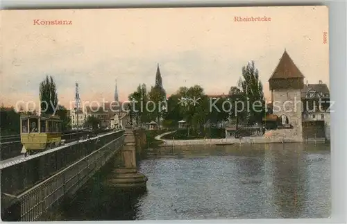 AK / Ansichtskarte Konstanz_Bodensee Rheinbruecke Konstanz_Bodensee