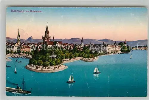 AK / Ansichtskarte Konstanz_Bodensee Panorama Konstanz_Bodensee