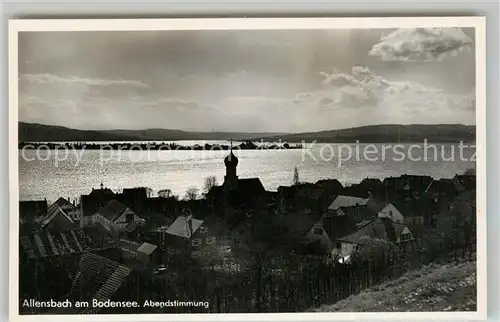 AK / Ansichtskarte Allensbach_Bodensee Abendstimmung Allensbach_Bodensee
