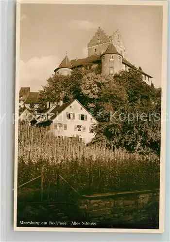 AK / Ansichtskarte Meersburg_Bodensee Altes Schloss Meersburg Bodensee