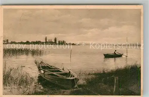 AK / Ansichtskarte Insel_Reichenau_Bodensee Uferidyll mit Niederzell und Hegau 
