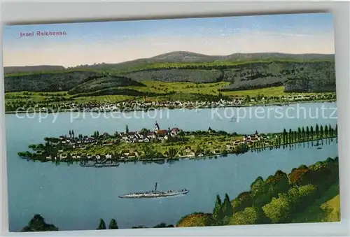 AK / Ansichtskarte Insel_Reichenau_Bodensee Fliegeraufnahme 