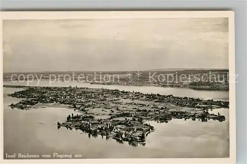 AK / Ansichtskarte Insel_Reichenau_Bodensee Fliegeraufnahme 