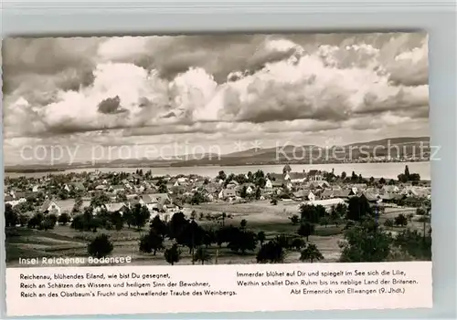 AK / Ansichtskarte Insel_Reichenau_Bodensee Mittelzell Panorama 