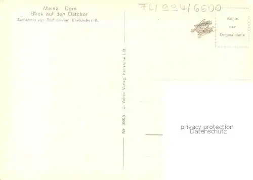 AK / Ansichtskarte Mainz_Rhein Dom Ostschor Foto Ralf Kellner Nr. 3806 Mainz Rhein