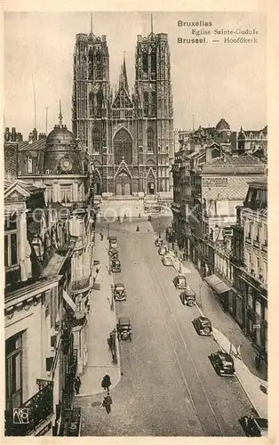 AK / Ansichtskarte Bruxelles_Bruessel Eglise Sainte Gudule Bruxelles_Bruessel