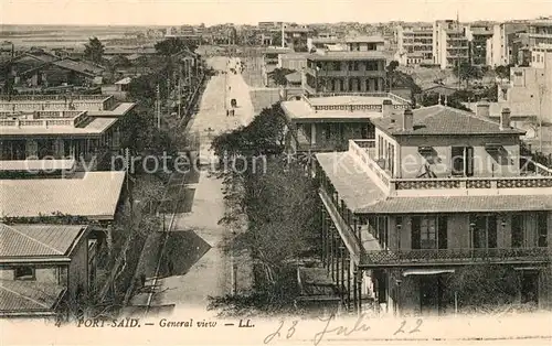 AK / Ansichtskarte Port_Said Vue generale Port_Said