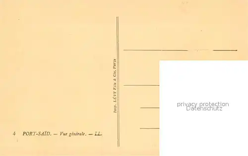 AK / Ansichtskarte Port_Said Vue generale Port_Said