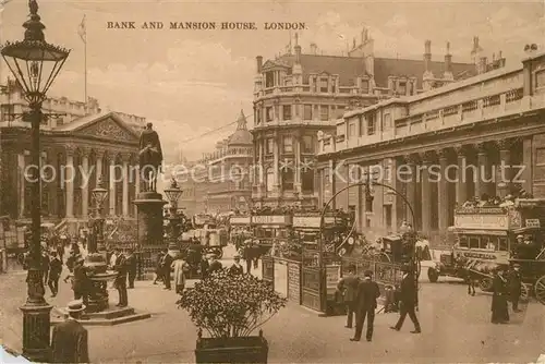 AK / Ansichtskarte London Bank and Mansion House London