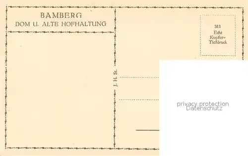 AK / Ansichtskarte Bamberg Dom und alte Hofhaltung Bamberg