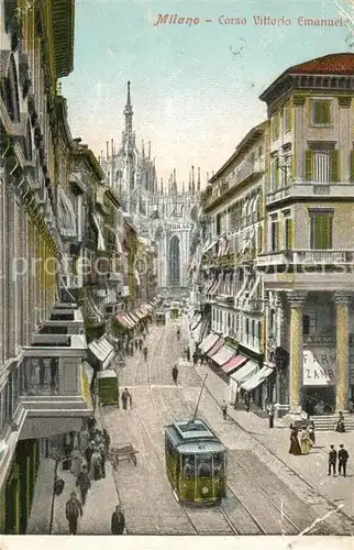 AK / Ansichtskarte Milano Corso Vittorio Emanuele Milano