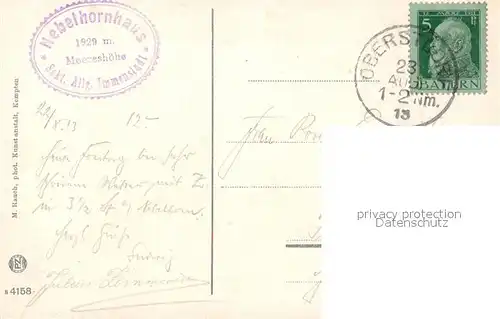 AK / Ansichtskarte Oberstdorf Nebelhornhaus von Norden Oberstdorf