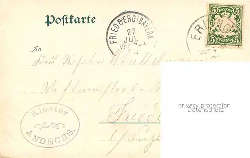 AK / Ansichtskarte Andechs Kloster Andechs Andechs