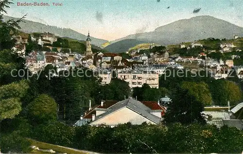 AK / Ansichtskarte Baden Baden Stadtblick Baden Baden