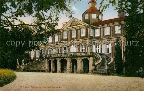 AK / Ansichtskarte Baden Baden Schloss Favorite Baden Baden