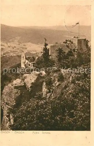 AK / Ansichtskarte Baden Baden Altes Schloss Baden Baden