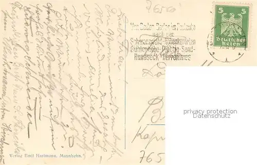 AK / Ansichtskarte Baden Baden Blick von der Oberrealschule Baden Baden